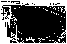 矿山基坑排水沟施工方法